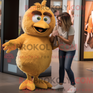 Postava maskota hnědého...