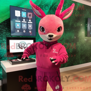 Magenta rådyr maskot...