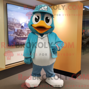 Teal Ice mascottekostuum...