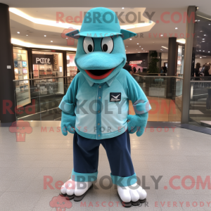 Disfraz de mascota de Teal...