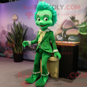 Forest Green Mermaid mascot...