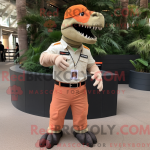Peach T Rex maskodraktfigur...