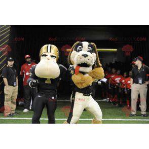 Hondenmascotte en Amerikaans voetballer - Redbrokoly.com