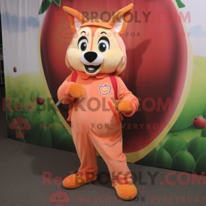 Peach Dingo mascottekostuum...