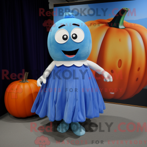 Blue Pumpkin mascot costume...