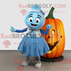 Blå græskar maskot kostume...