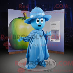 Blue Apple-mascottekostuum...