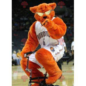 Brown lion mascot fierce tiger - Redbrokoly.com