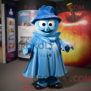 Blue Apple-mascottekostuum...