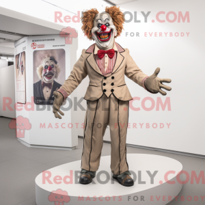 Máscara Beige Evil Clown...