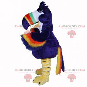 Mascotte de perroquet multicolore de toucan - Redbrokoly.com