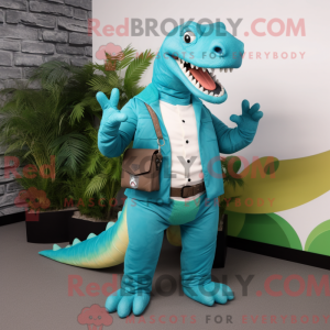 Cyan Iguanodon...