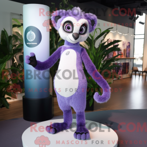 Lawendowa maska lemura...