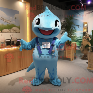 Postava maskota Sky Blue...