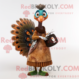 Costume de mascotte de paon...
