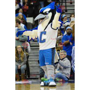 Large blue bird mascot white and black blue jay - Redbrokoly.com
