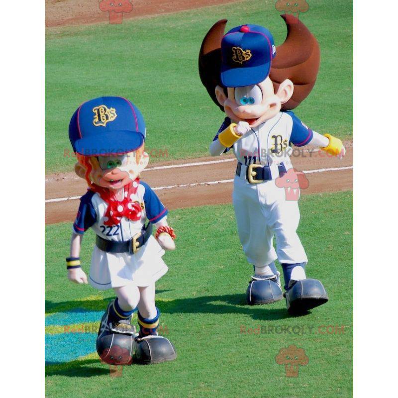 2 mascotas de niño y niña atléticos muy lindos - Redbrokoly.com 2 mascotas de niño y niña atléticos muy lindos - Redbrokoly.com