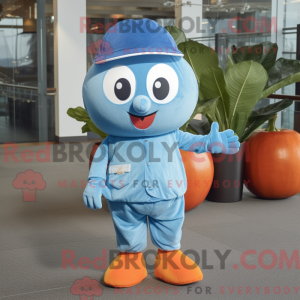Blå Grapefrugt maskot...