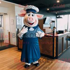Postava maskota Navy Pig...