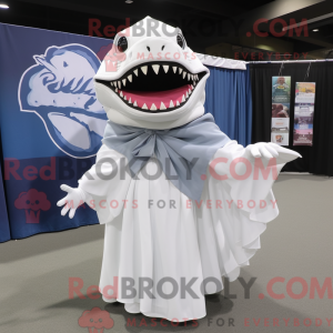 White Megalodon mascot...