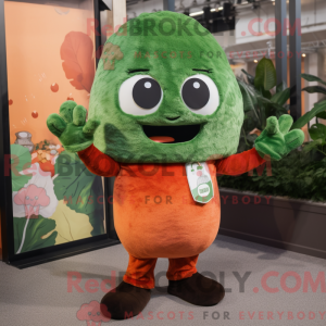 Rust Brokkoli maskot drakt...