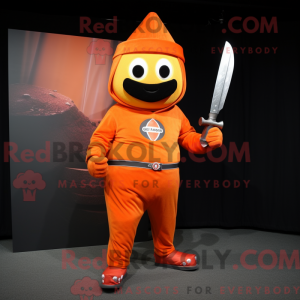 Oranje messenwerper...