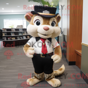 Cream Chipmunk mascot...