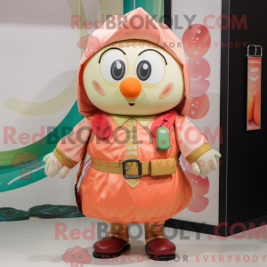 Peach Gyro maskotdraktfigur...