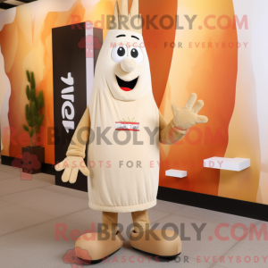 Beige Aglet-mascottekostuum...