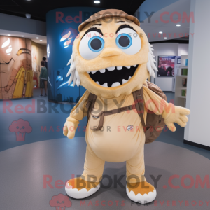 Mascotte de Barracuda beige...
