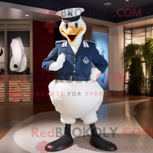 Navy Swans maskotdraktfigur...