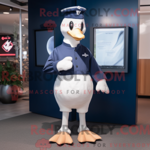 Navy Swans mascottekostuum...