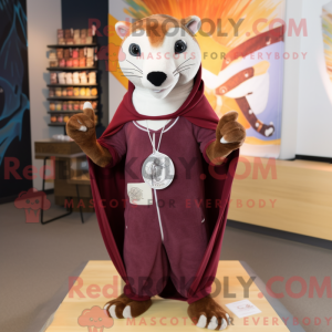 Maroon Weasel máscara de...