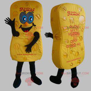 Giant yellow sponge mascot. Yellow mascot - Redbrokoly.com