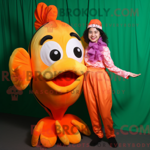 Oliven Klovn Fisk maskot...