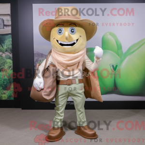 Beige Leprechaun Hat maskot...