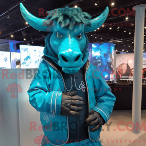 Maskotka Cyan Minotaur...