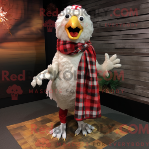 Hvid Fried Chicken maskot...