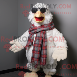 Hvid Fried Chicken maskot...