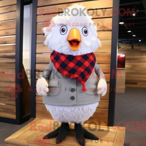 Hvid Fried Chicken maskot...