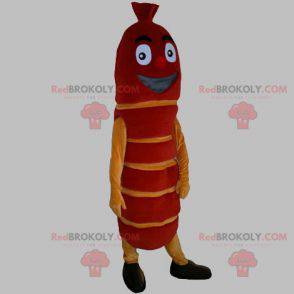 Maskottchen Riesen rote und gelbe Wurst - Redbrokoly.com