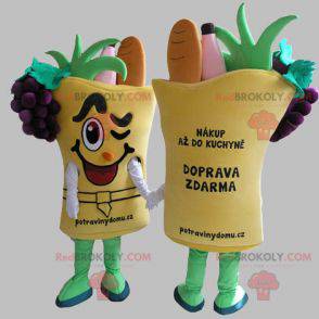 Mascote da cesta de vegetais. Mascote vegetal - Redbrokoly.com