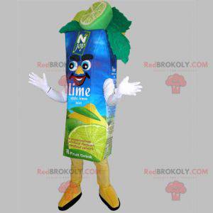 Giant lemon juice brick mascot - Redbrokoly.com