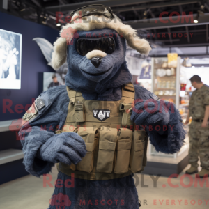 Navy Seal maskotdraktfigur...