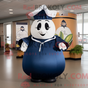 Maskotdraktfigura Navy Pear...