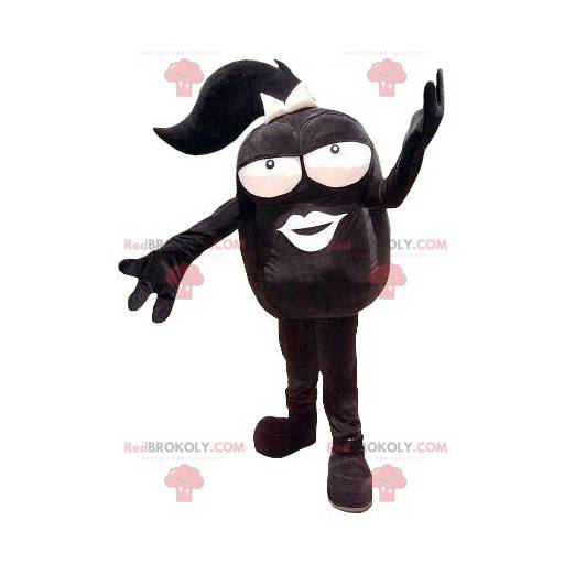 Cabeça de mascote negra grande - Redbrokoly.com