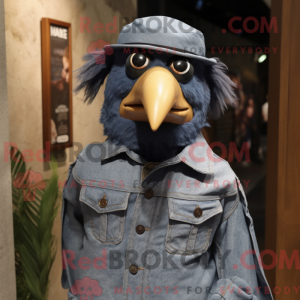 Cream Crow mascottekostuum...