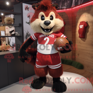Red Skunk-mascottekostuum...