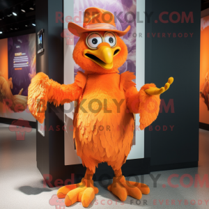 Orange Harpyie Maskottchen...
