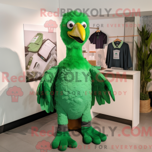 Groene gier mascottekostuum...